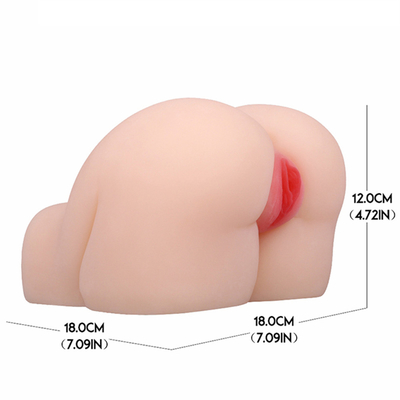 Popular 3D Male Sex Toy Big TPE Ass Pussy Vagina Anal Double Holes Soft Skin-Friendly Real Sex Experience Fat Ass For Me