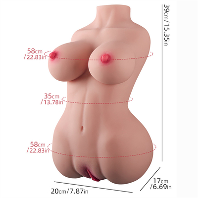 5.5kg Half Female Silicone Sax Doll Torso Realistic Pussy Big Breast Sex Doll Toy Suitable Toys Sex Adult Men for Men
