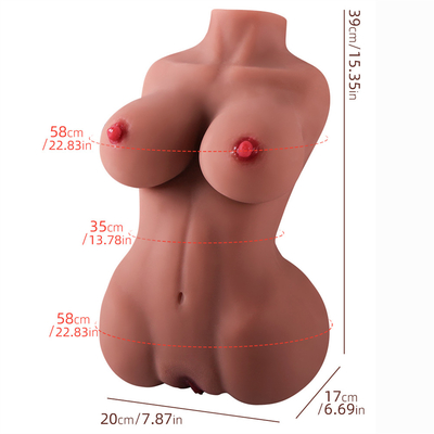 5.5kg Half Female Silicone Sax Doll Torso Realistic Pussy Big Breast Sex Doll Toy Suitable Toys Sex Adult Men for Men