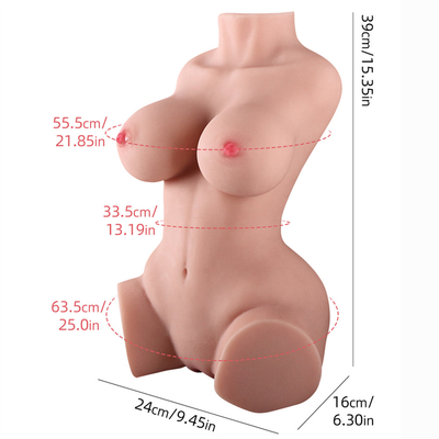 5.5kg Doll Half Body Sex Doll Torso With Metal Skeleton Real-Life Male Vagina Masturbator Adult Sex Toy for Men