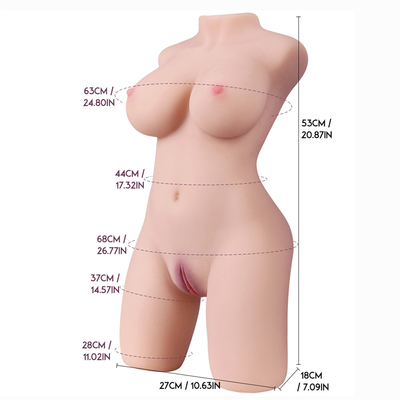 Top Sales 9.68 kg Multi Postures Women Torso Textured Anal Vagina Half Body Sex Doll for Man