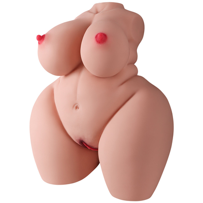 Lifelike Male Realistic Masturbator with Sexy Plump Torso Body Pussy Stroker with Big Butt and Boobs Sex Toys for Men Pl