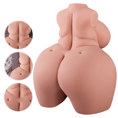 Lifelike Male Realistic Masturbator with Sexy Plump Torso Body Pussy Stroker with Big Butt and Boobs Sex Toys for Men Pl