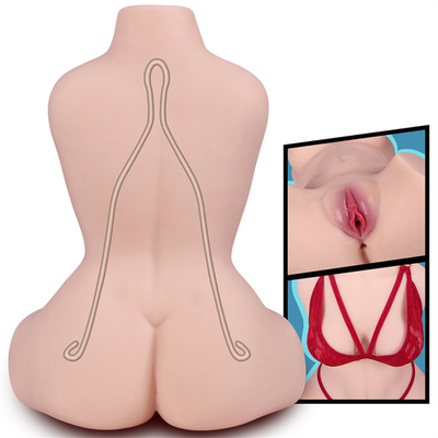 Manufacturer Supply Best Sale Realistic Soft Stretchy Pussy Sex Toy Silicone Ass Torso