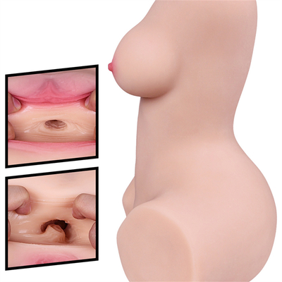 Manufacturer Supply Best Sale Realistic Soft Stretchy Pussy Sex Toy Silicone Ass Torso