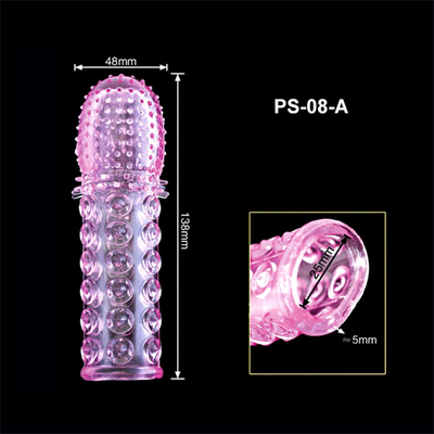 Sex Toys TPE Penis Extender Sleeve Medical OEM RoHS For Man