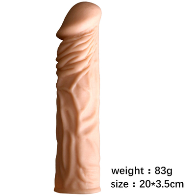 Silicone Condom Penis Sleeve Rubber Men Condoms Penis Sleeve Dildo Extender