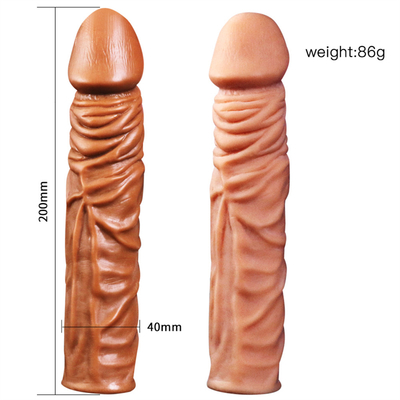 Silicone Condom Penis Sleeve Rubber Men Condoms Penis Sleeve Dildo Extender