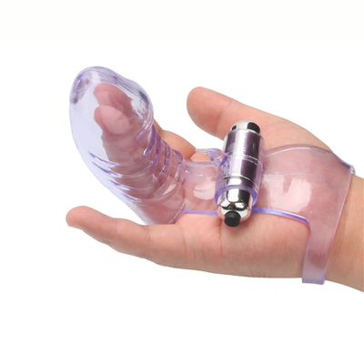 Novelty Sex Toys Finger Sleeve Vibrator RoHS Medical TPE For Women