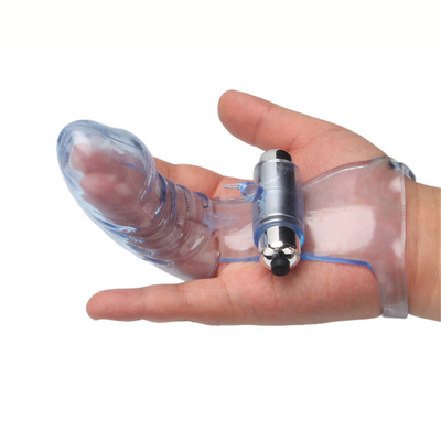 Novelty Sex Toys Finger Sleeve Vibrator RoHS Medical TPE For Women