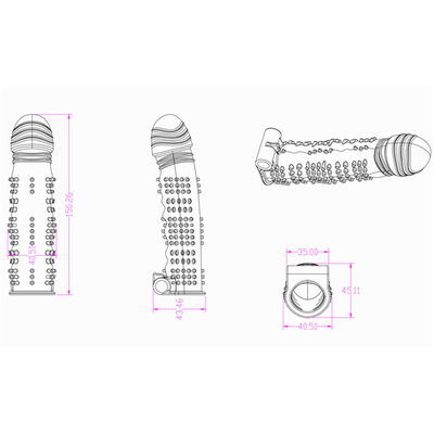 Europe Penis Sleeve Extension For Male Safe Rubber Sex Toy