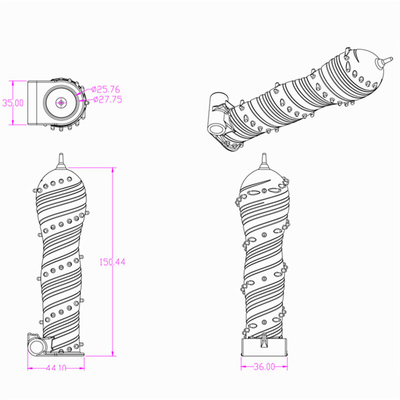 Europe Penis Sleeve Extension For Male Safe Rubber Sex Toy