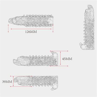 Europe Penis Sleeve Extension For Male Safe Rubber Sex Toy