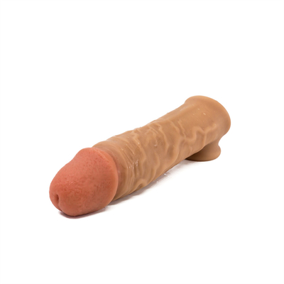 Reusable Silicone Cock Enlargement Extender Condoms For Men Penis Sleeve