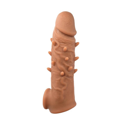 Super Soft Penis Enlargement Cock Sleeve Silicone Extender Delay Ejaculation Condom Sleeve