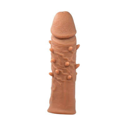 Super Soft Penis Enlargement Cock Sleeve Silicone Extender Delay Ejaculation Condom Sleeve