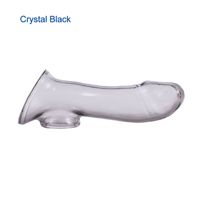 Elasticity Crystal Clear TPE Soft Penis Sleeve For Men Penis Extender Sex Toy