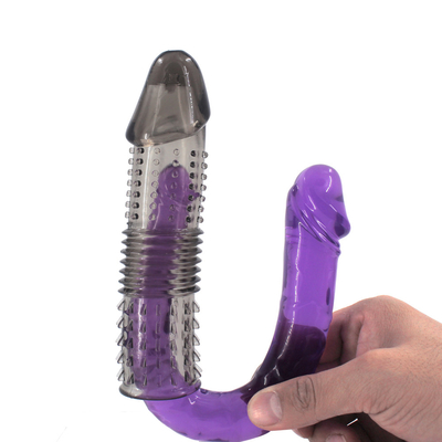 Reusable Crystal Condoms And Extendable Male Penis Condoms Adult Sex Toys