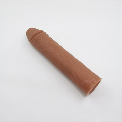 Super Soft Big Delay Ejaculation Male Thick Cock Realistic Dildo Condoms Reusable Penis Extender Sleeve