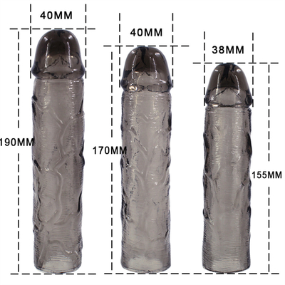 Sex Toy Dildo Extender Condoms For Men Penis Extension Sleeve Cock Silicone Realistic Penis