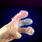 Silicone Blue Finger Sleeve Penis Ring Sex Toys Medical TPE