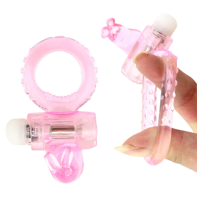 Butterfly Rabbit Penis Ring Vibrating Cock Ring Male Fixation Delay Ring