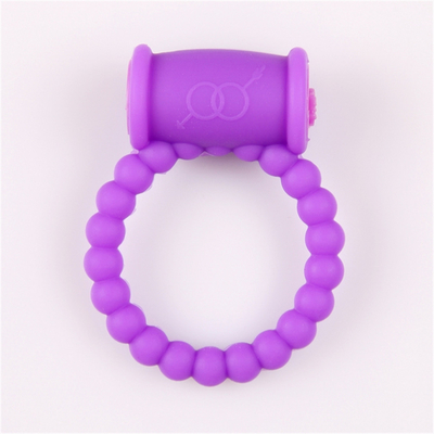 Silicone Cock Ring Vibrator Sex Product For Penis