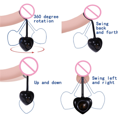 Rubber Penis Ring Silicone Vibrator Delay Ejaculation Vibrating Cock Ring For Men Sex Toy