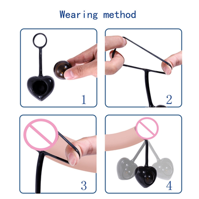 Rubber Penis Ring Silicone Vibrator Delay Ejaculation Vibrating Cock Ring For Men Sex Toy