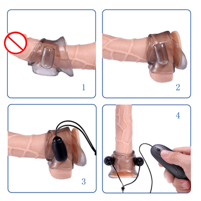 Free TPE G Spot Adult Products Male Vibrating Penis Cock Ring For Penis