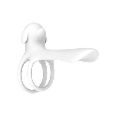 Silicone Triangle Penis Ring With Teasing Tail / Stretchy Cock Ring For Penis Stimulation