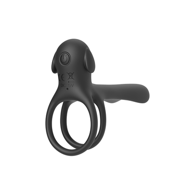 Silicone Triangle Penis Ring With Teasing Tail / Stretchy Cock Ring For Penis Stimulation