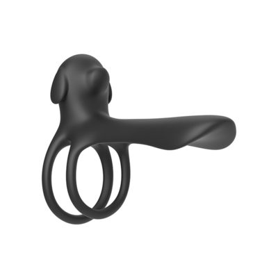 Silicone Triangle Penis Ring With Teasing Tail / Stretchy Cock Ring For Penis Stimulation