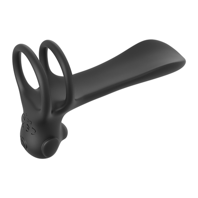 Silicone Triangle Penis Ring With Teasing Tail / Stretchy Cock Ring For Penis Stimulation