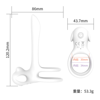 Silicone Triangle Penis Ring With Teasing Tail / Stretchy Cock Ring For Penis Stimulation