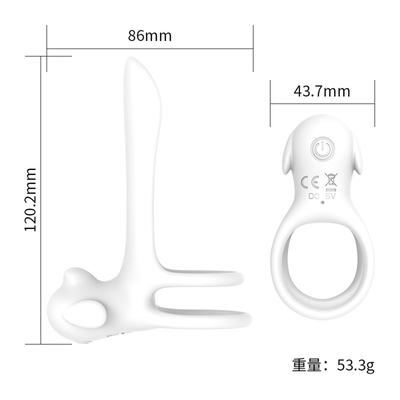 Silicone Triangle Penis Ring With Teasing Tail / Stretchy Cock Ring For Penis Stimulation