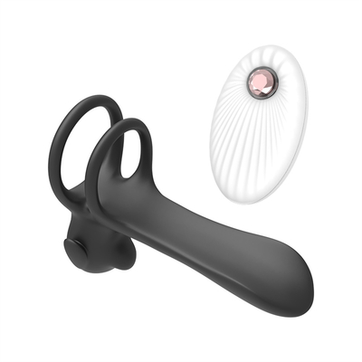 Silicone Triangle Penis Ring With Teasing Tail / Stretchy Cock Ring For Penis Stimulation