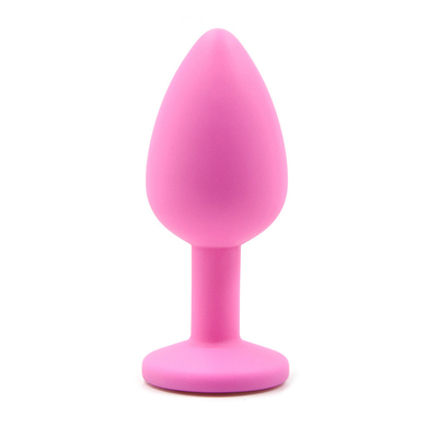 Portable Silicone Jeweled Chastity Anal Plug Adult Toy Butt Plug Anal Gay Adult Toys for Men