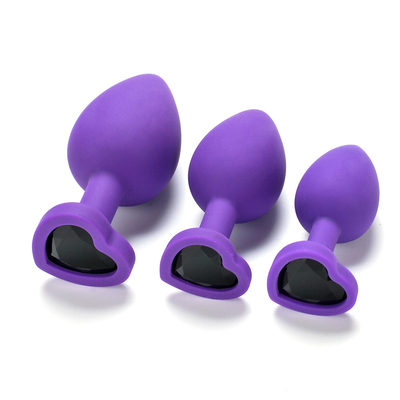 Portable Silicone Jeweled Chastity Anal Plug Adult Toy Butt Plug Anal Gay Adult Toys for Men