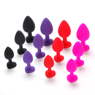 Portable Silicone Jeweled Chastity Anal Plug Adult Toy Butt Plug Anal Gay Adult Toys for Men