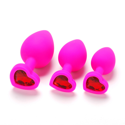 Portable Silicone Jeweled Chastity Anal Plug Adult Toy Butt Plug Anal Gay Adult Toys for Men