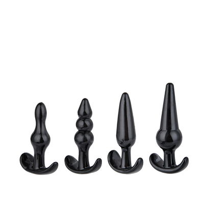 xese Hot Selling Chastity TPE Sex Toy Anal Plug Set for Woman