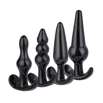 xese Hot Selling Chastity TPE Sex Toy Anal Plug Set for Woman