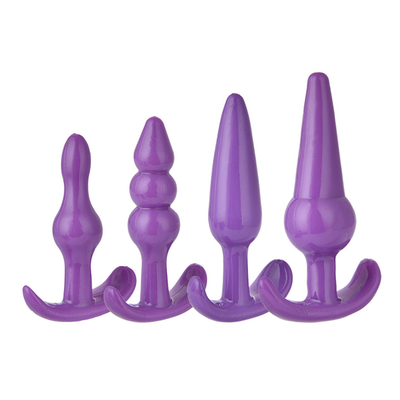 xese Hot Selling Chastity TPE Sex Toy Anal Plug Set for Woman