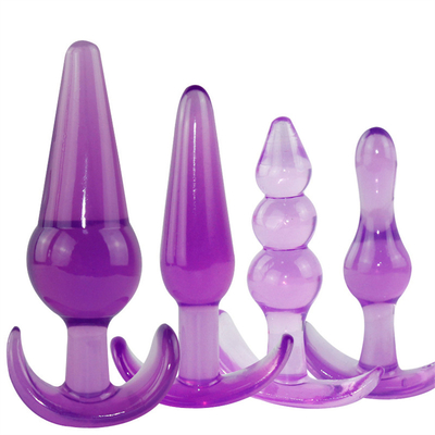 xese Hot Selling Chastity TPE Sex Toy Anal Plug Set for Woman