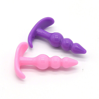 xese Hot Selling Chastity TPE Sex Toy Anal Plug Set for Woman