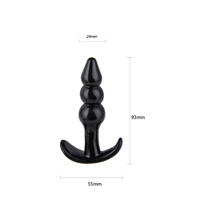 xese Hot Selling Chastity TPE Sex Toy Anal Plug Set for Woman