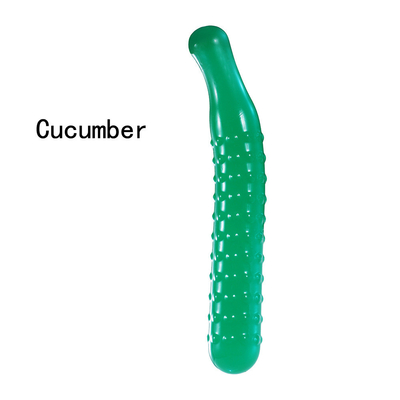 Hot sale Fruit Vegetable crystal Dildos Anal Plug Vagina Clitoris Massager Sex Toys For Female Masturbation