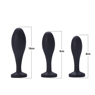 Drop Shipping Silicone Anal Sex Toys Water Drop Design Black Anal Massager Butt Plug Anal Plug Set