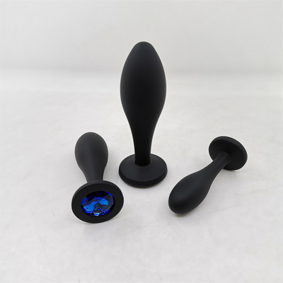 Drop Shipping Silicone Anal Sex Toys Water Drop Design Black Anal Massager Butt Plug Anal Plug Set